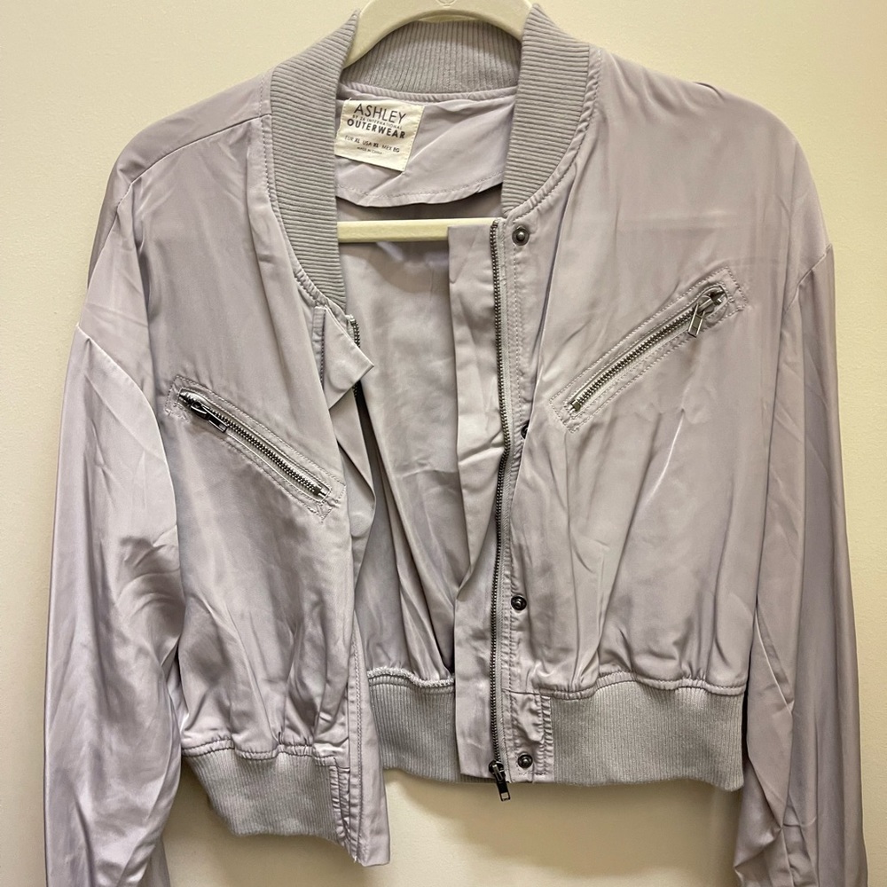 Silver Bomber Jacket